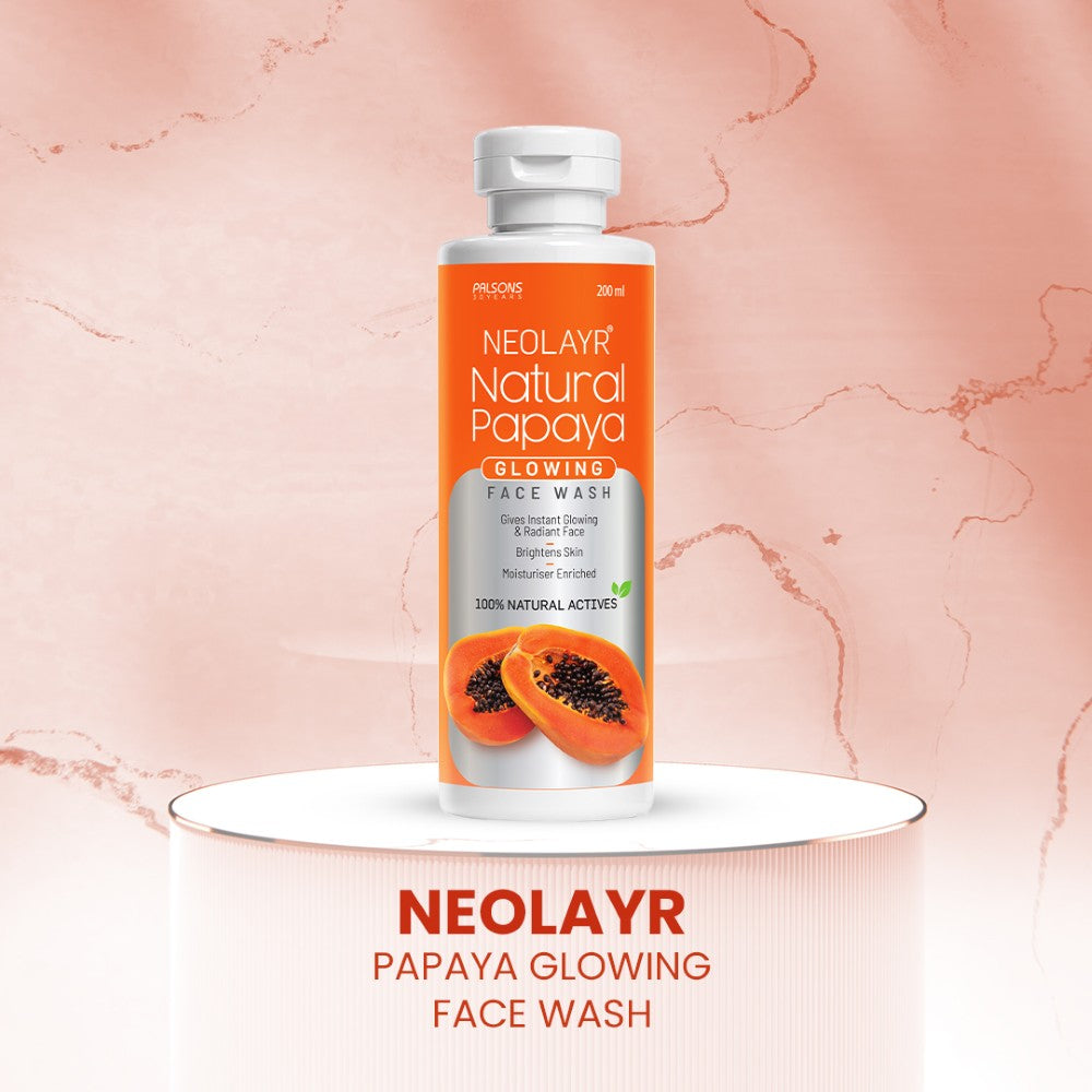 Neolayr Natural Papaya Glowing Face Wash 200 ml
