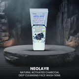 Neolayr Natural Activated Charcoal Deep Cleansing Face Wash