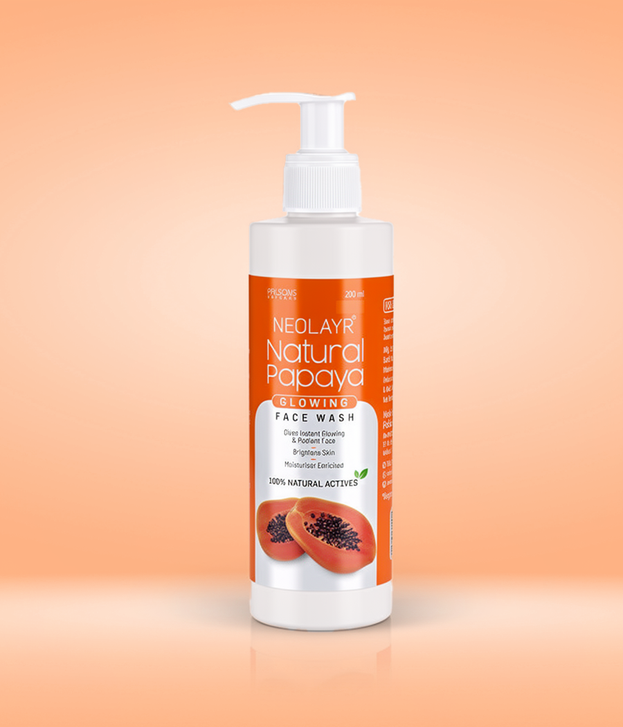 Neolayr Natural Papaya Glowing Face Wash 200 ml