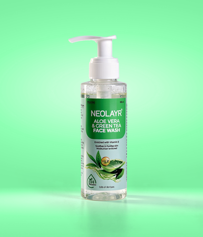 Buy Neolayr Aloe Vera & Green Tea Face Wash for Fresh Skin